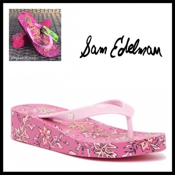 SAM EDELMAN PLATFORM SANDALS FLIP FLOP A3C - Picture 4 of 8